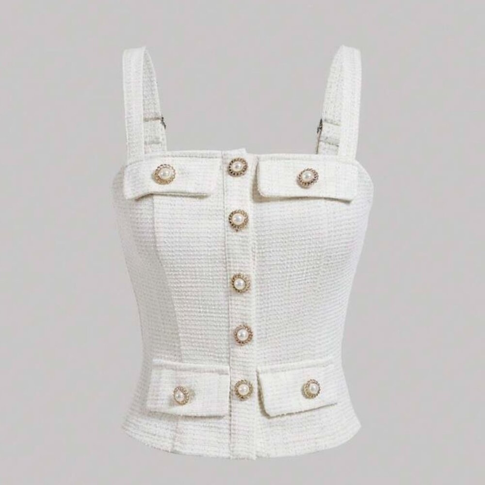 Tweed Tank Top: Elevate Your Workwear with Elegance & Style